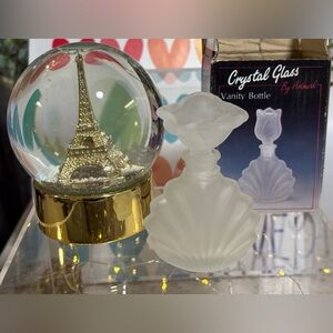 Vintage Artmark Perfume Bottle - Frosted Art Deco Glass